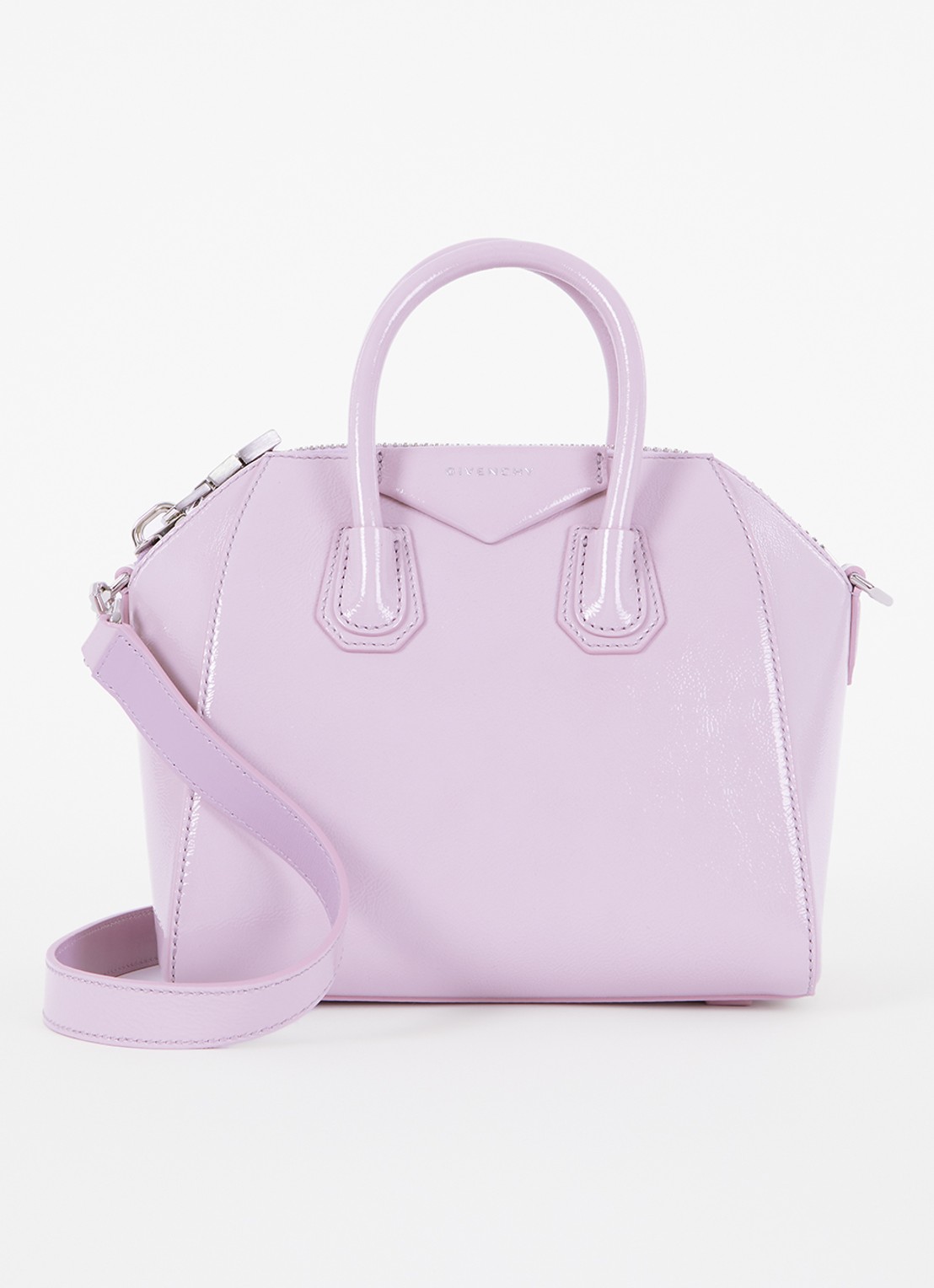 Givenchy Antigona Mini handtas van kalfsleer - voorkant 5 lila