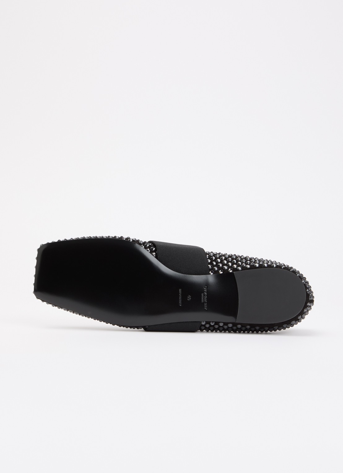 Givenchy Ballerina met strass en logo - detail 6 zwart