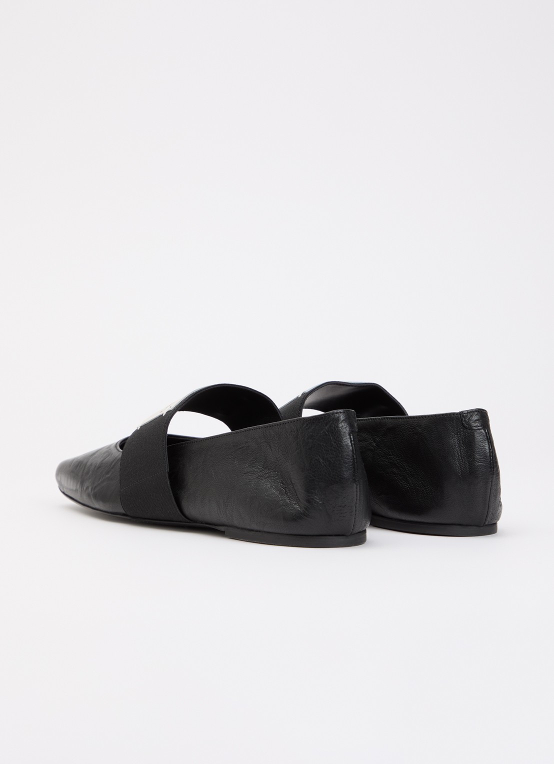 Givenchy Ballerina van lamsleer met logo - achterkant 3 zwart