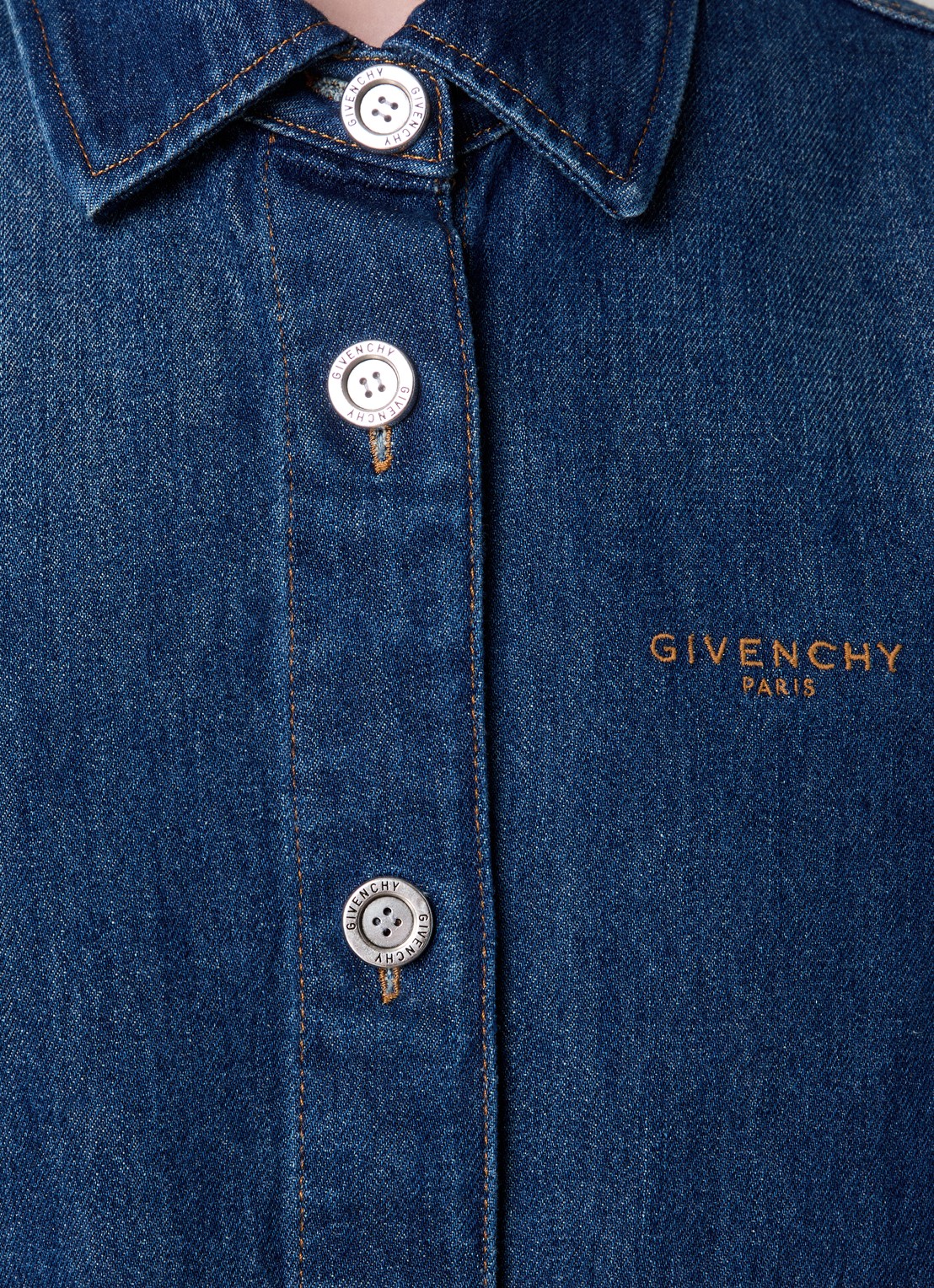Givenchy Blouse van denim - detail 3 indigo