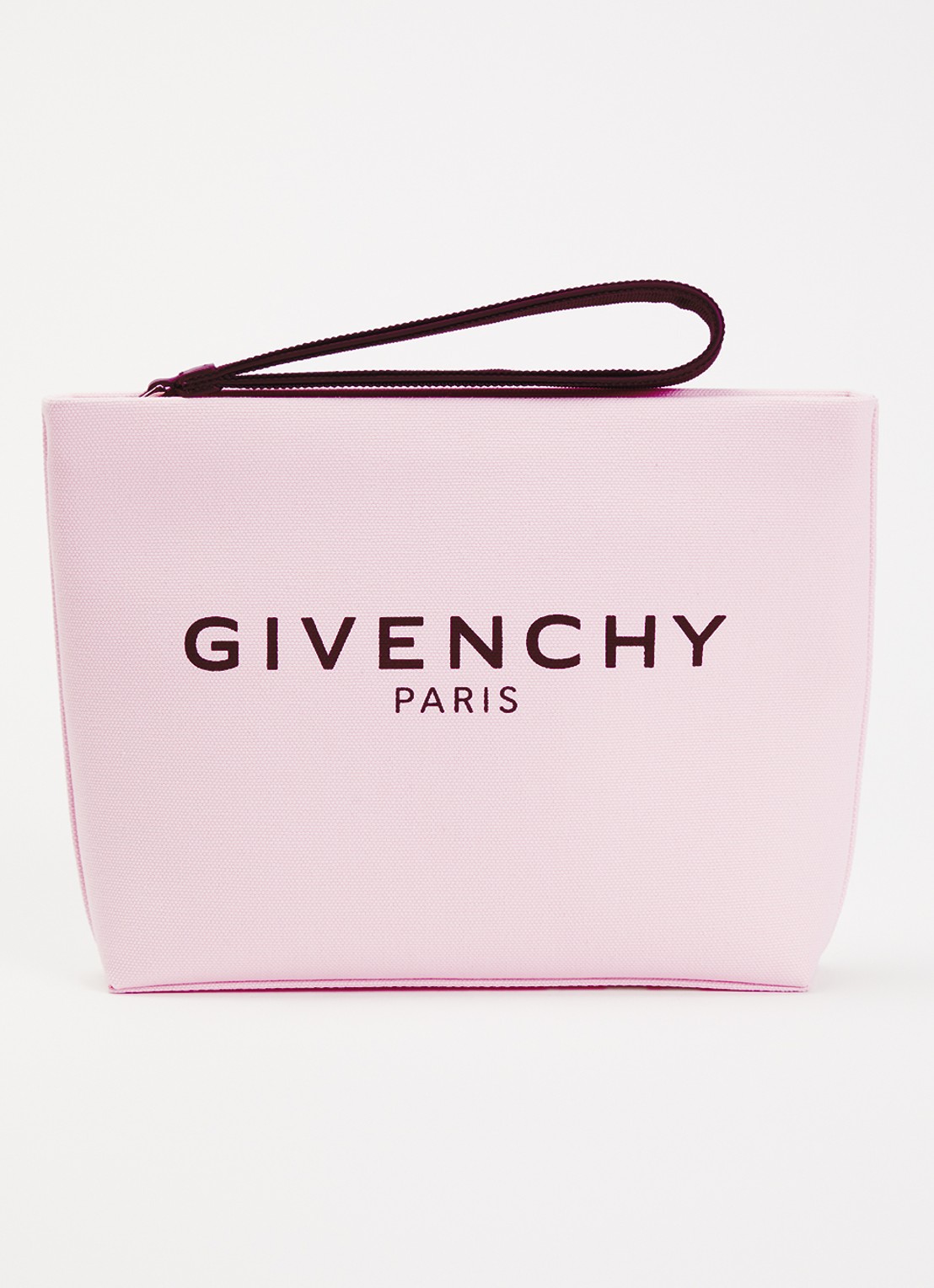 Givenchy Clutch van canvas - voorkant 2 lichtroze