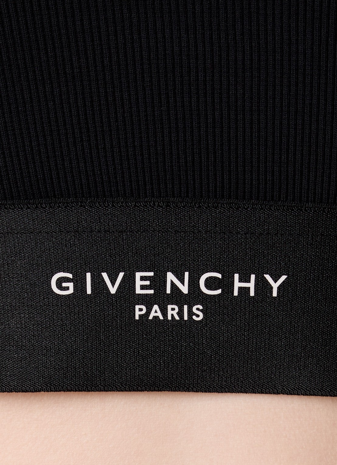 Givenchy Cropped tanktop met logoband - detail 3 zwart