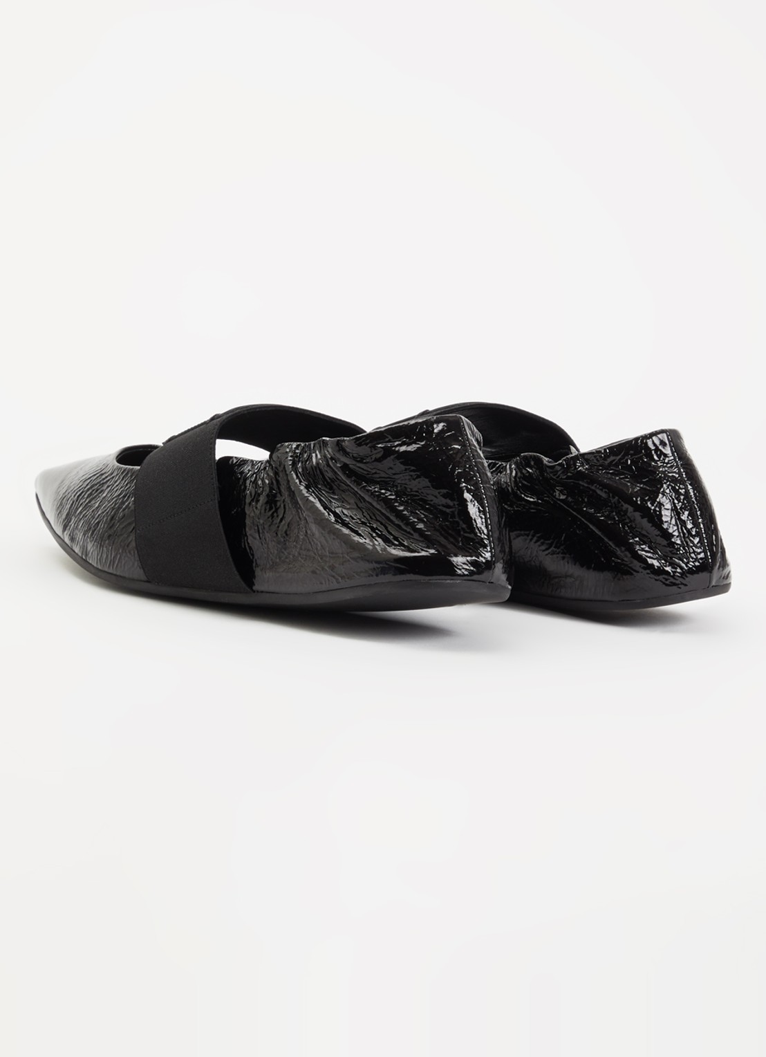 Givenchy Crush ballerina van kalfsleer met lakfinish - achterkant 4 zwart