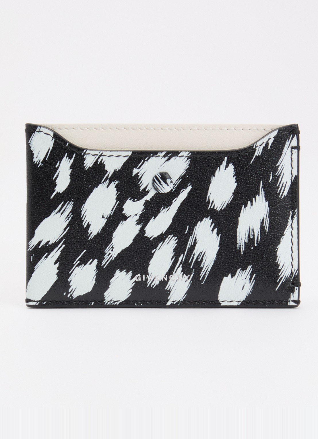 Givenchy Day pasjeshouder van kalfsleer - voorkant zwart