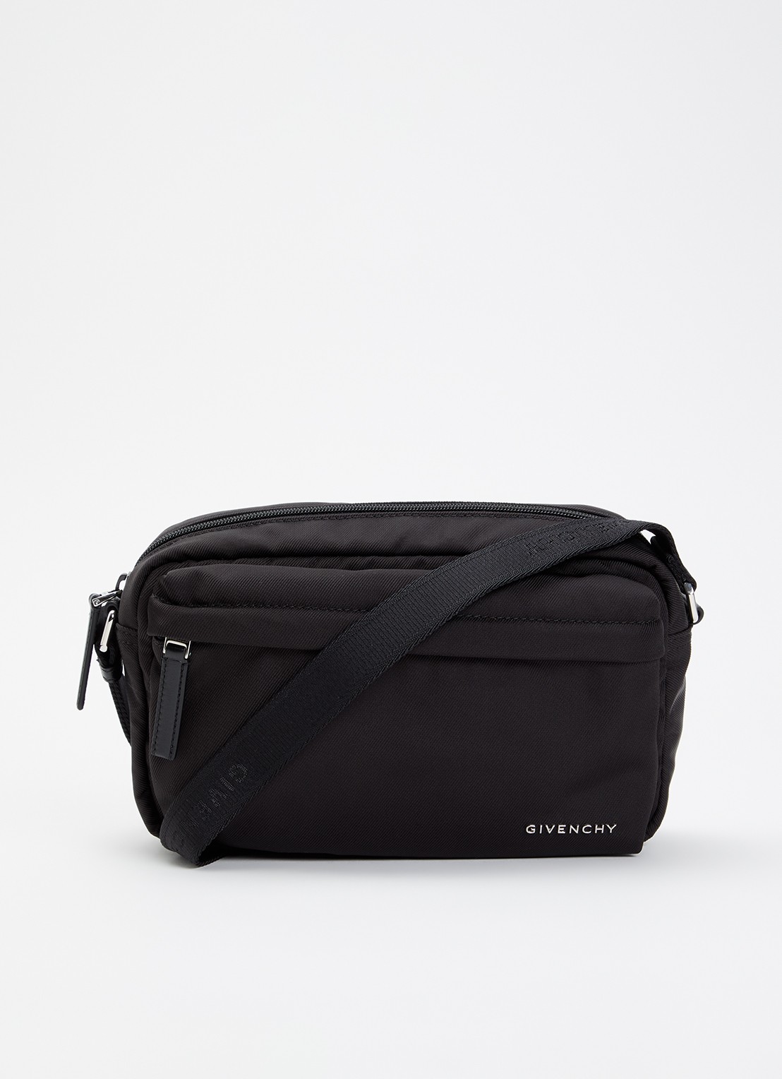 Givenchy Essential U schoudertas met leren details - voorkant 2 zwart