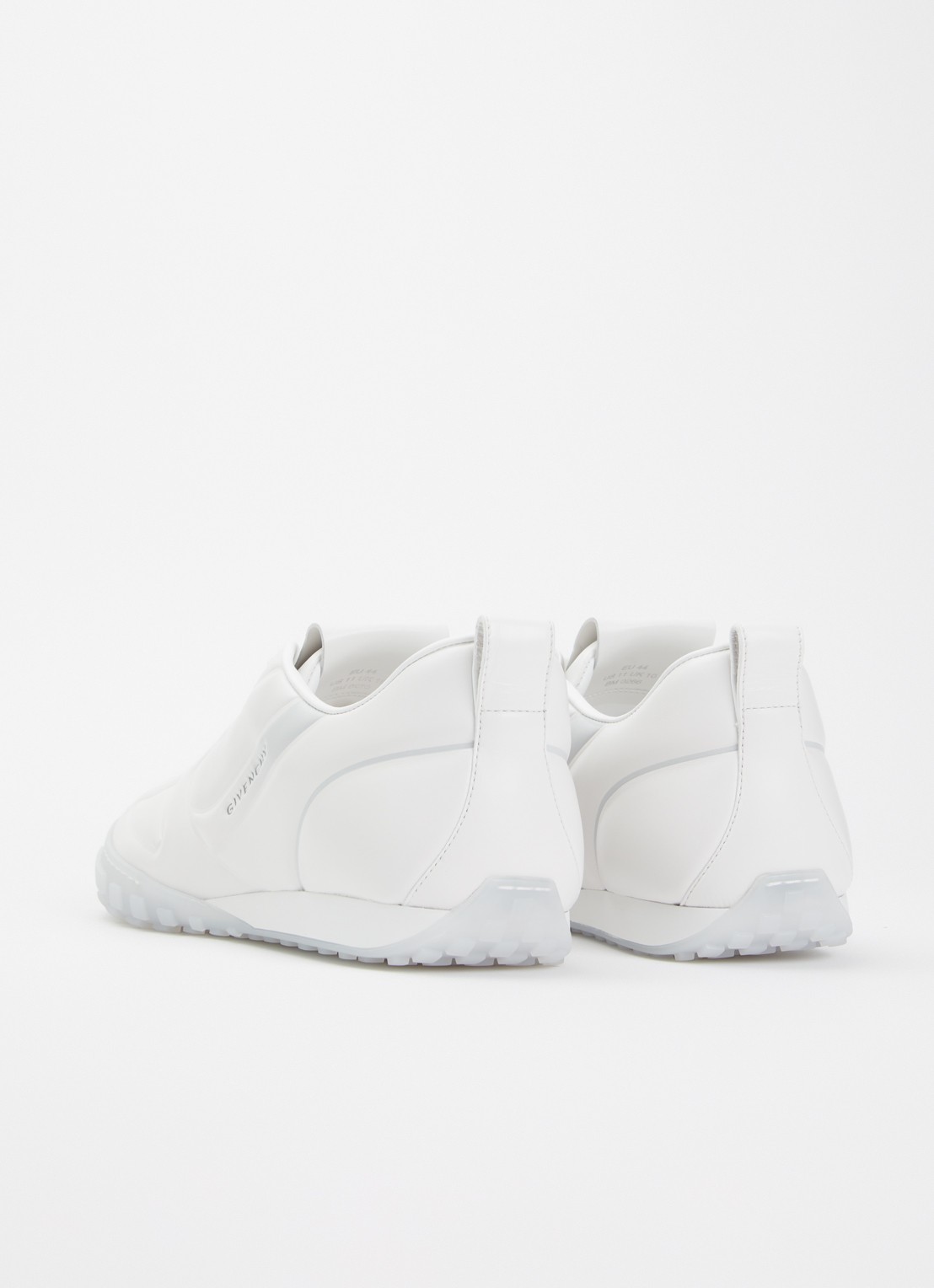 Givenchy Glide sneaker van kalfsleer met logo - achterkant 6 wit