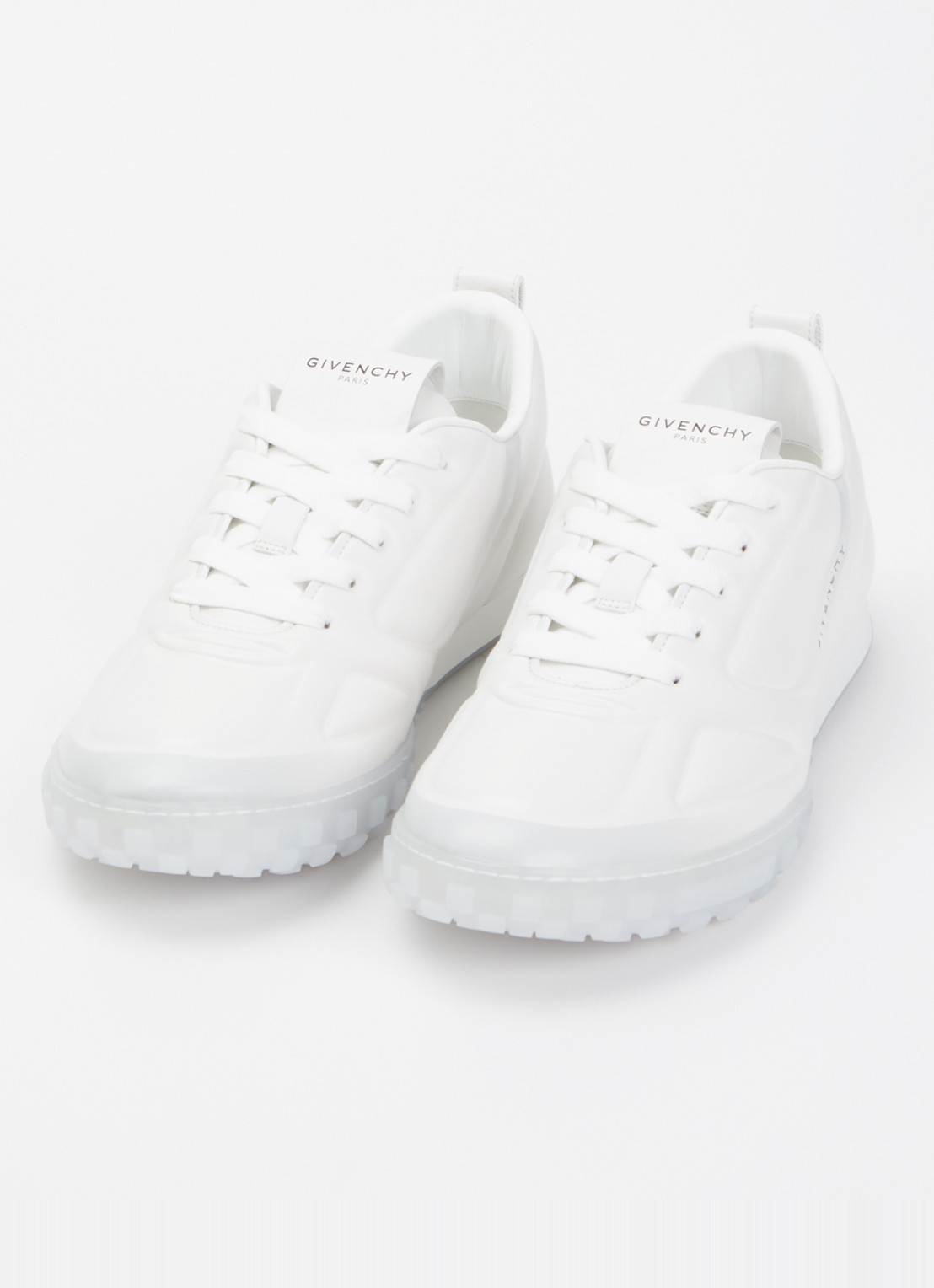 Givenchy Glide sneaker van kalfsleer met logo - detail 2 wit
