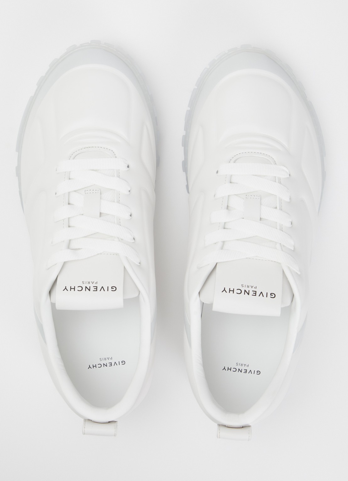 Givenchy Glide sneaker van kalfsleer met logo - detail 3 wit