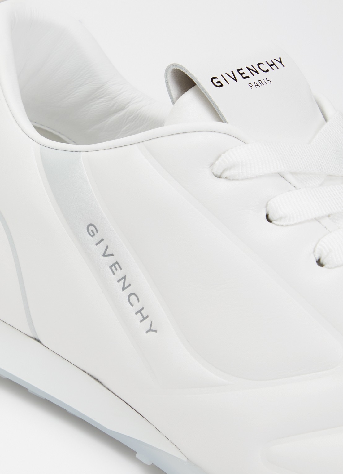 Givenchy Glide sneaker van kalfsleer met logo - detail 5 wit