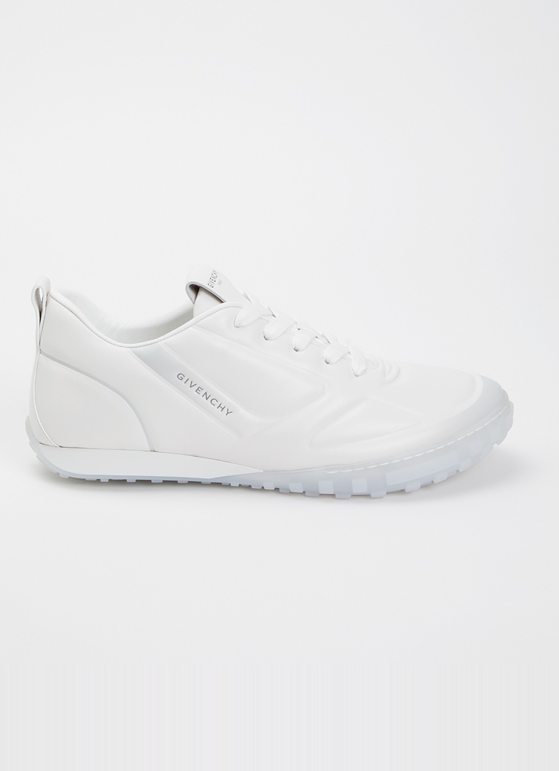 Givenchy Glide sneaker van kalfsleer met logo - voorkant wit