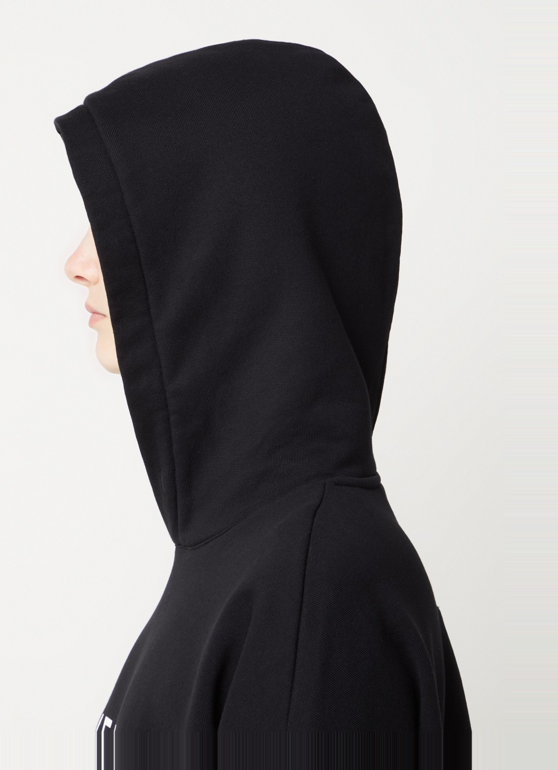 Givenchy Hoodie met logoprint en gerafelde zoom - detail 2 zwart