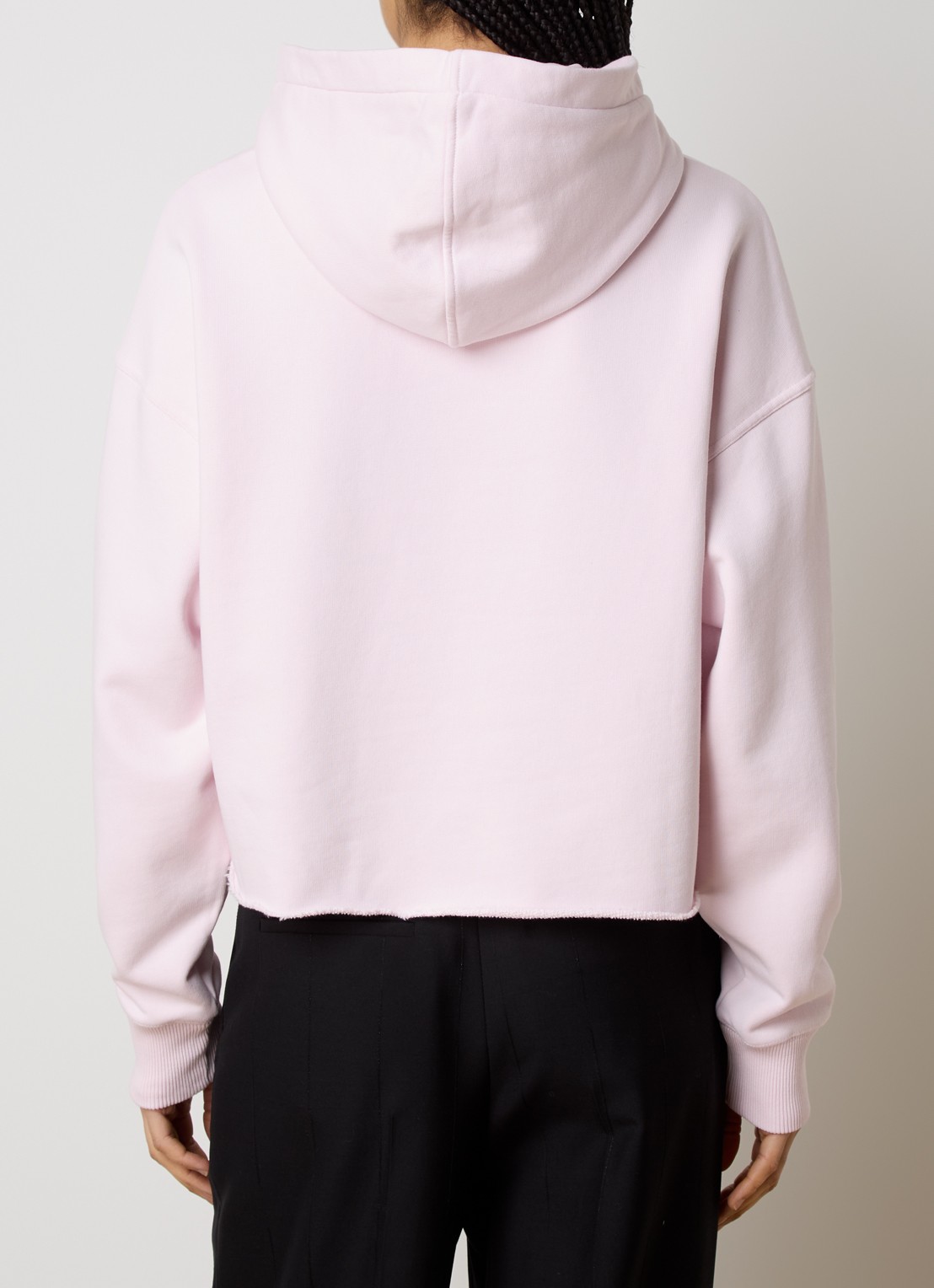 Givenchy Hoodie met logoprint en gerafelde zoom - achterkant 6 lichtroze