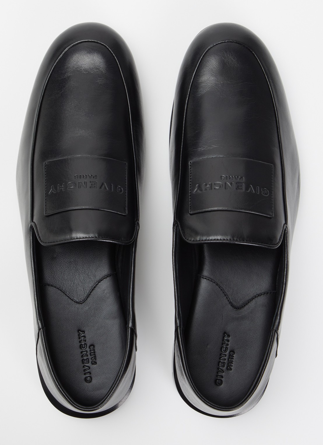 Givenchy Label loafer van lamsleer - detail 2 zwart