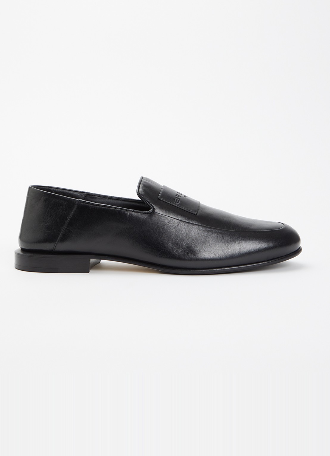 Givenchy Label loafer van lamsleer - voorkant 5 zwart