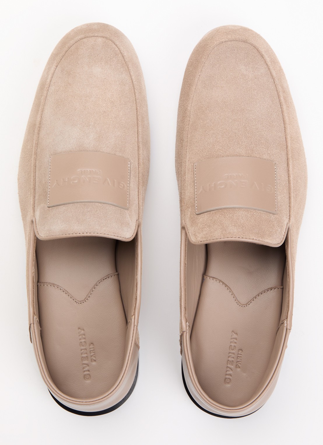 Givenchy Label loafer van suéde  - detail 2 taupe