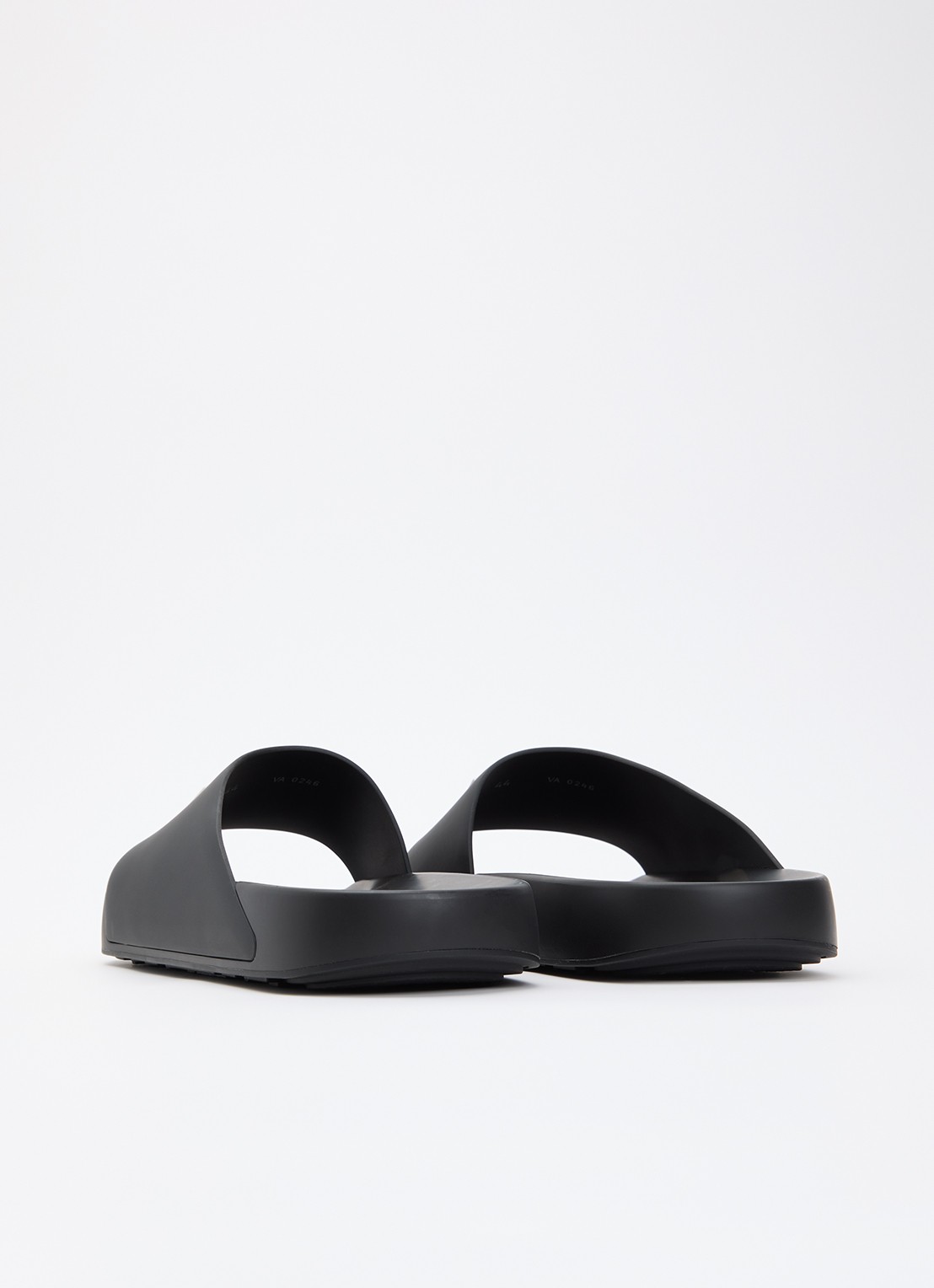 Givenchy Label Slide slipper met logo - achterkant 2 zwart