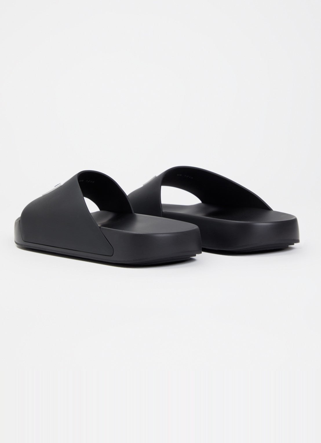 Givenchy Label Slide slipper met logo - achterkant zwart