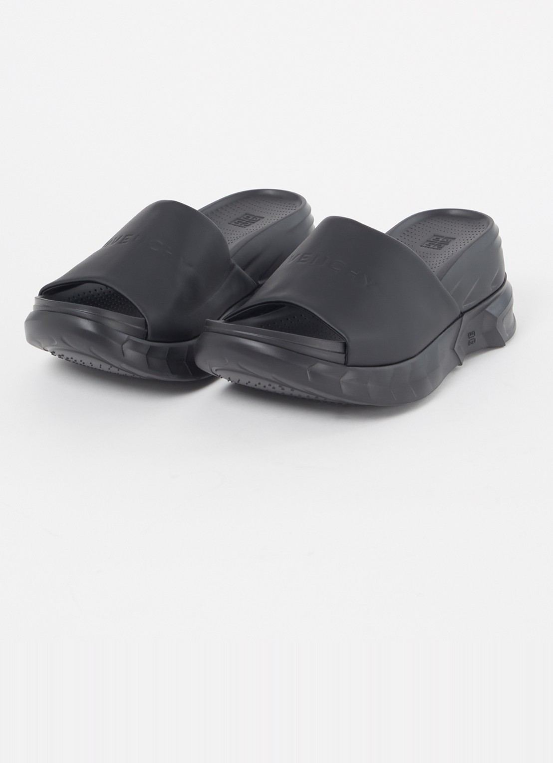 Givenchy Marshmallow slipper met logo - detail 2 zwart