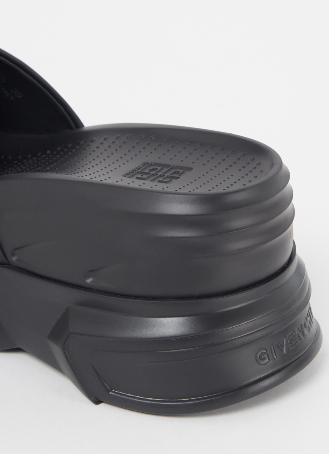 Givenchy Marshmallow slipper met logo - detail 5 zwart