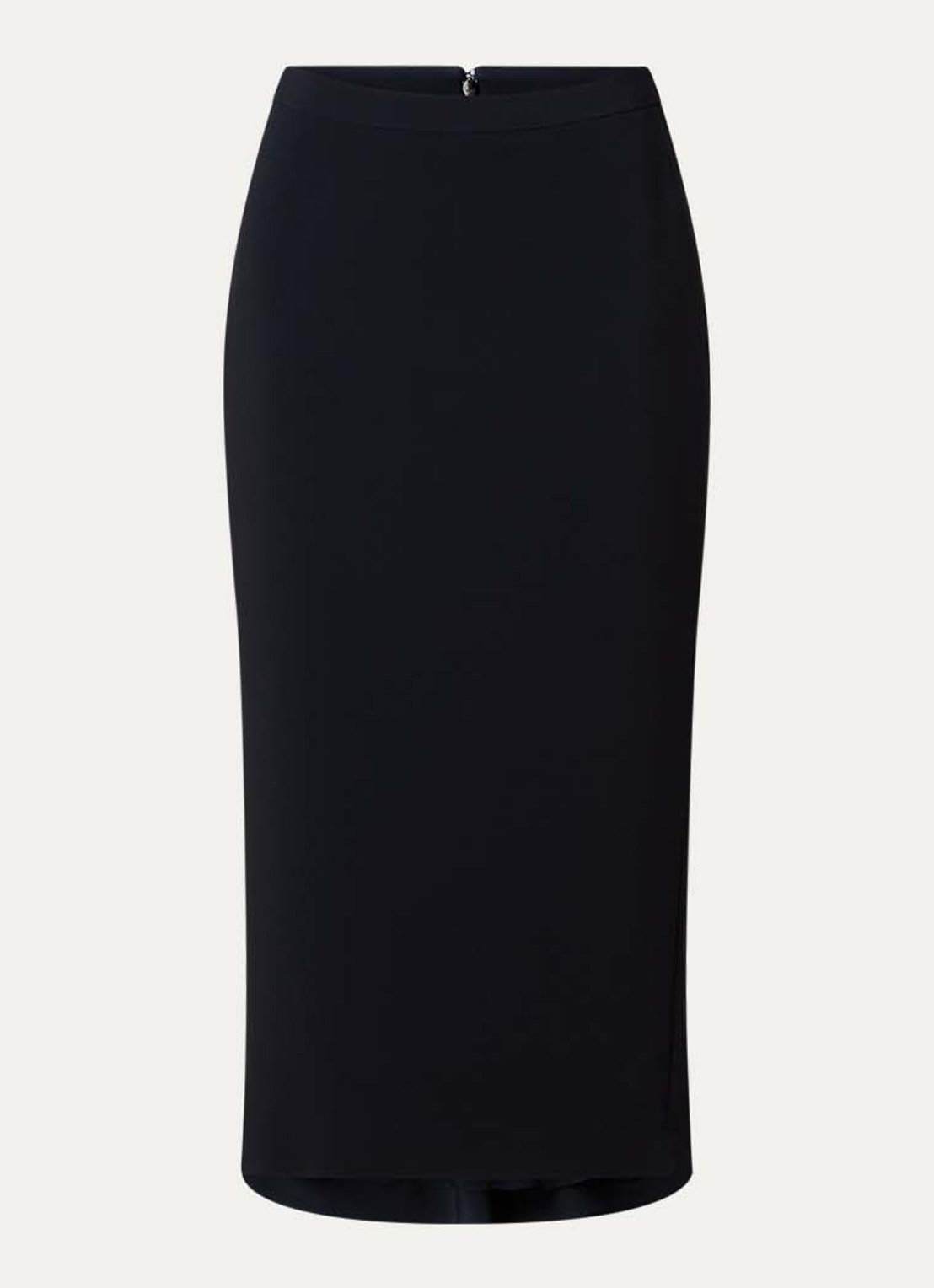 Givenchy Midi kokerrok met asymmetrisch detail - voorkant 4 zwart