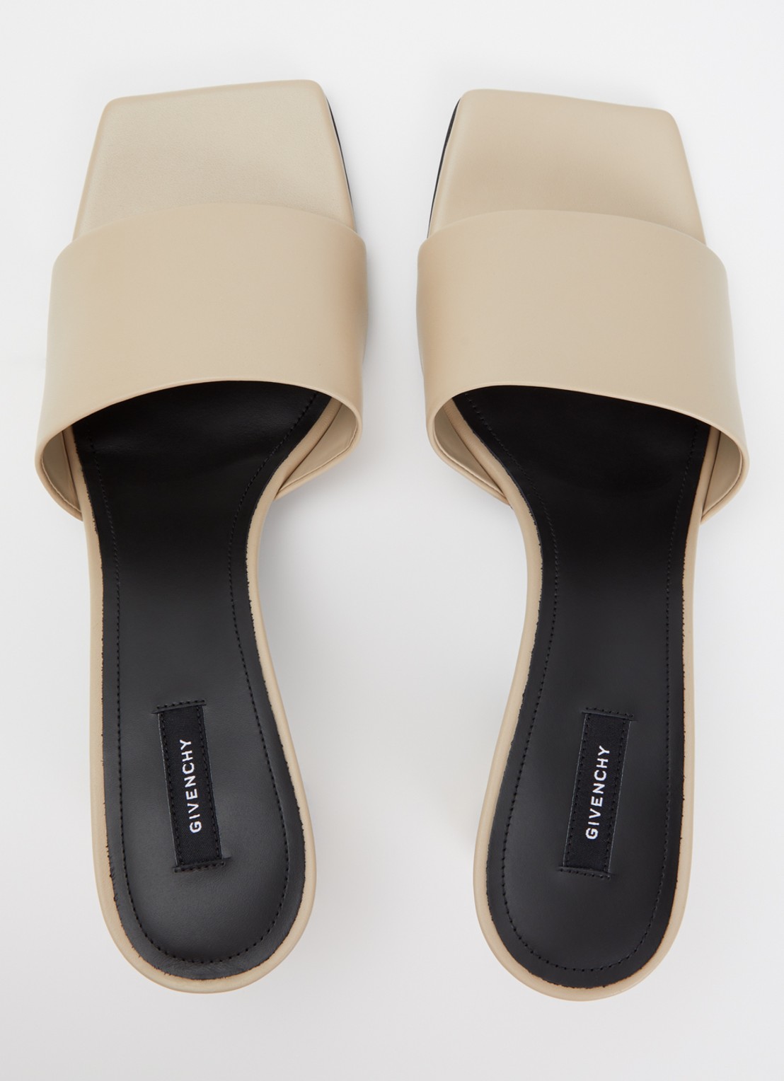Givenchy Muiltje van kalfsleer met metallic details - detail 4 beige