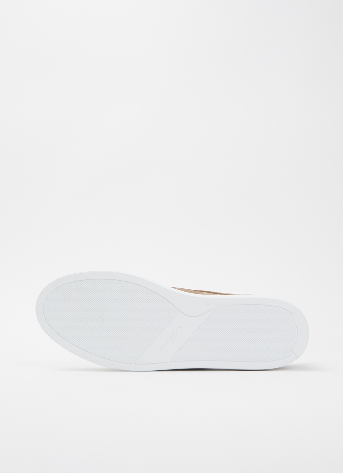 Givenchy New City sneaker van suède - detail 3 lichtbruin