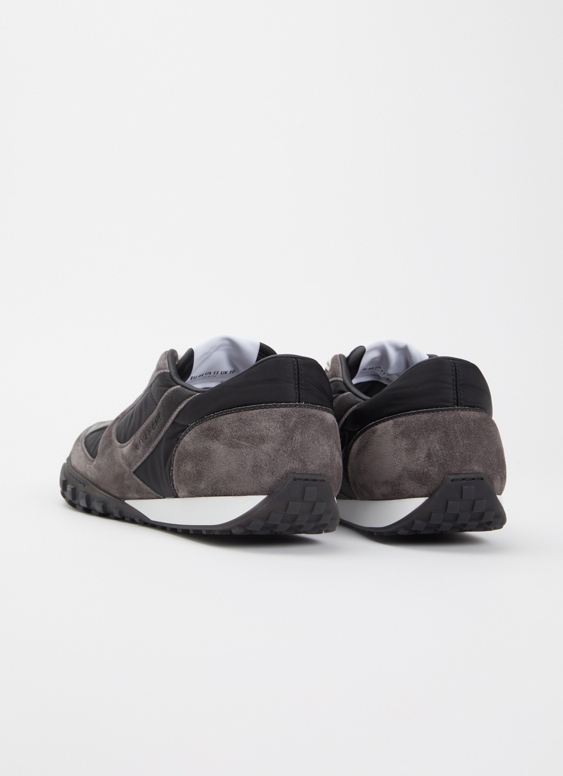 Givenchy New Glide sneaker met details van kalfssuède en logo - achterkant 6 taupe