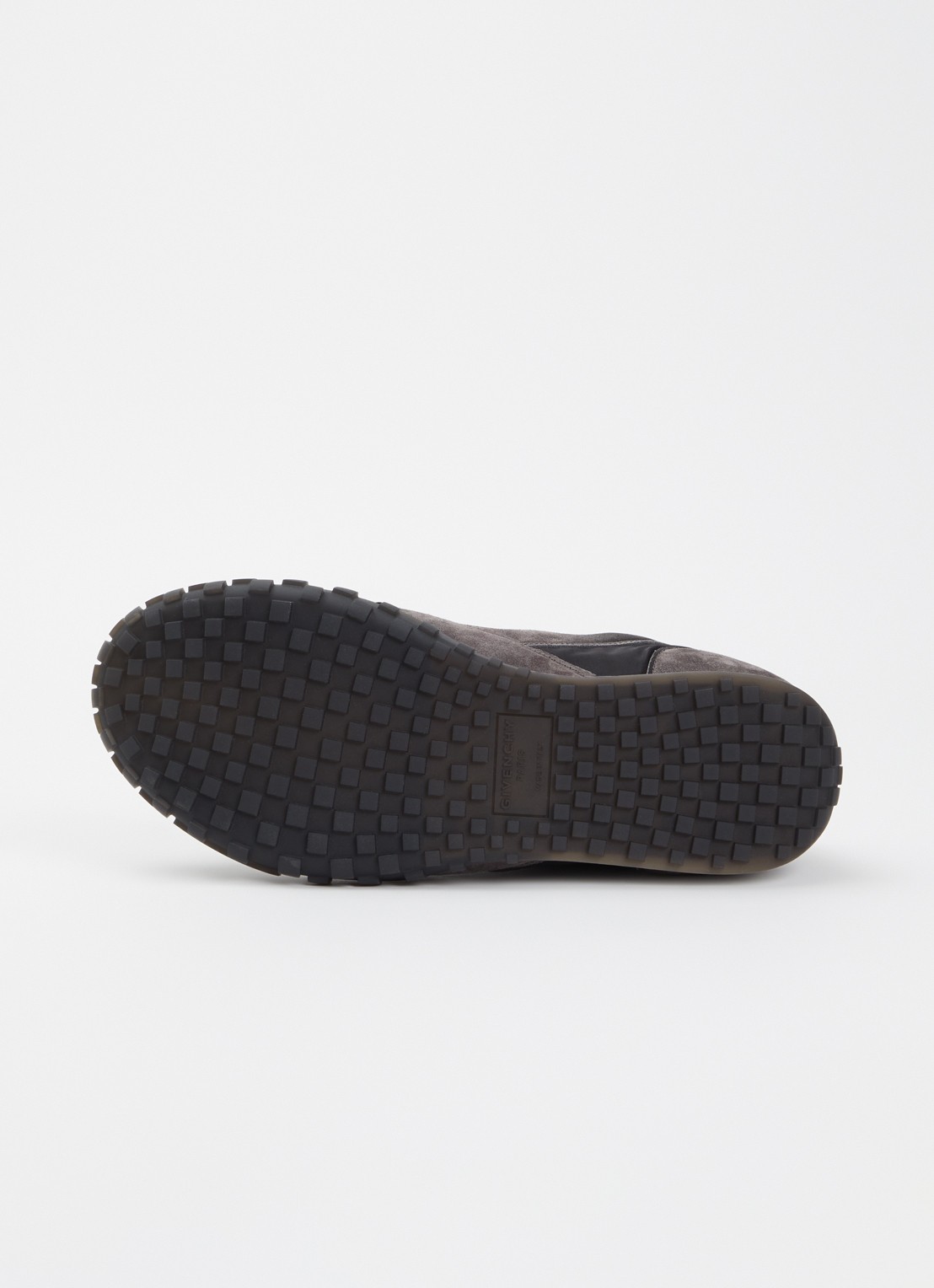 Givenchy New Glide sneaker met details van kalfssuède en logo - detail 4 taupe