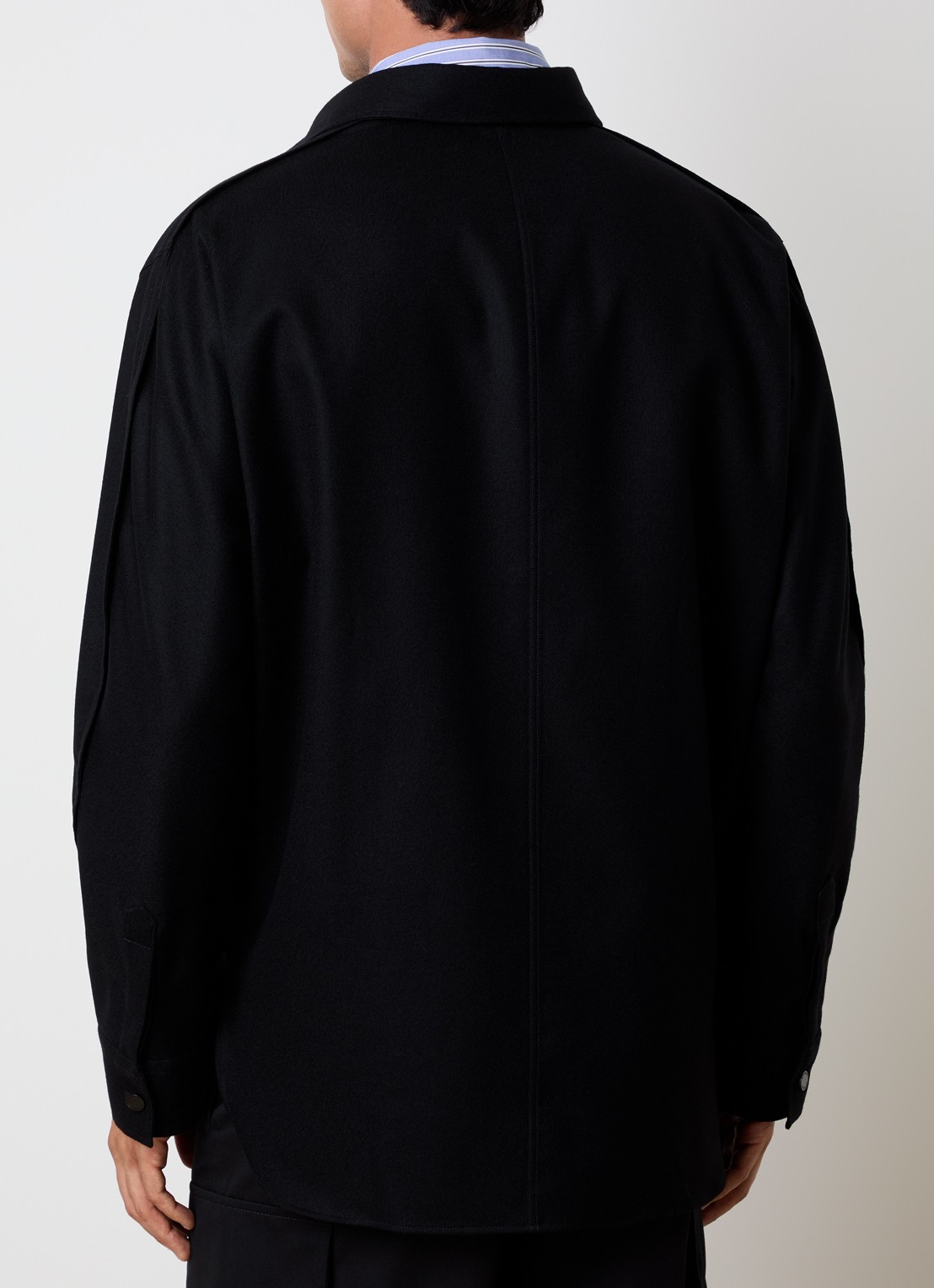 Givenchy Overshirt met borstzakken - achterkant 5 zwart