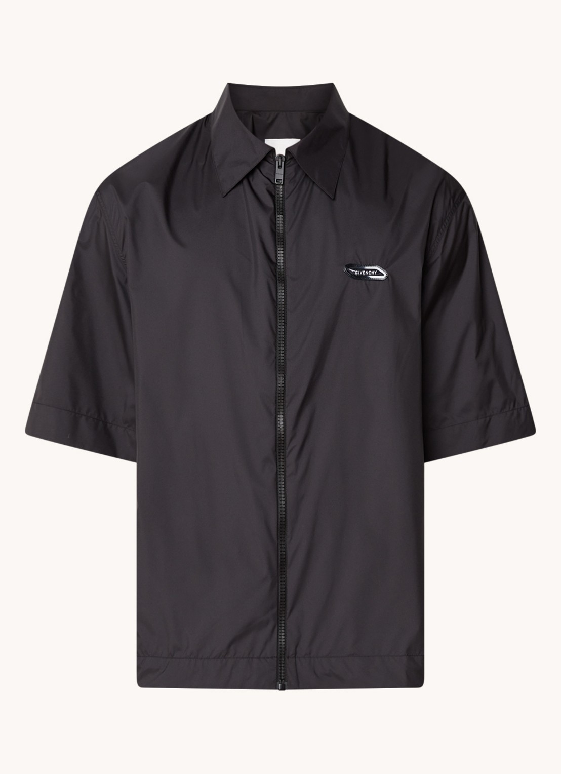 Givenchy Oversized fit overhemd met logo - voorkant 4 zwart