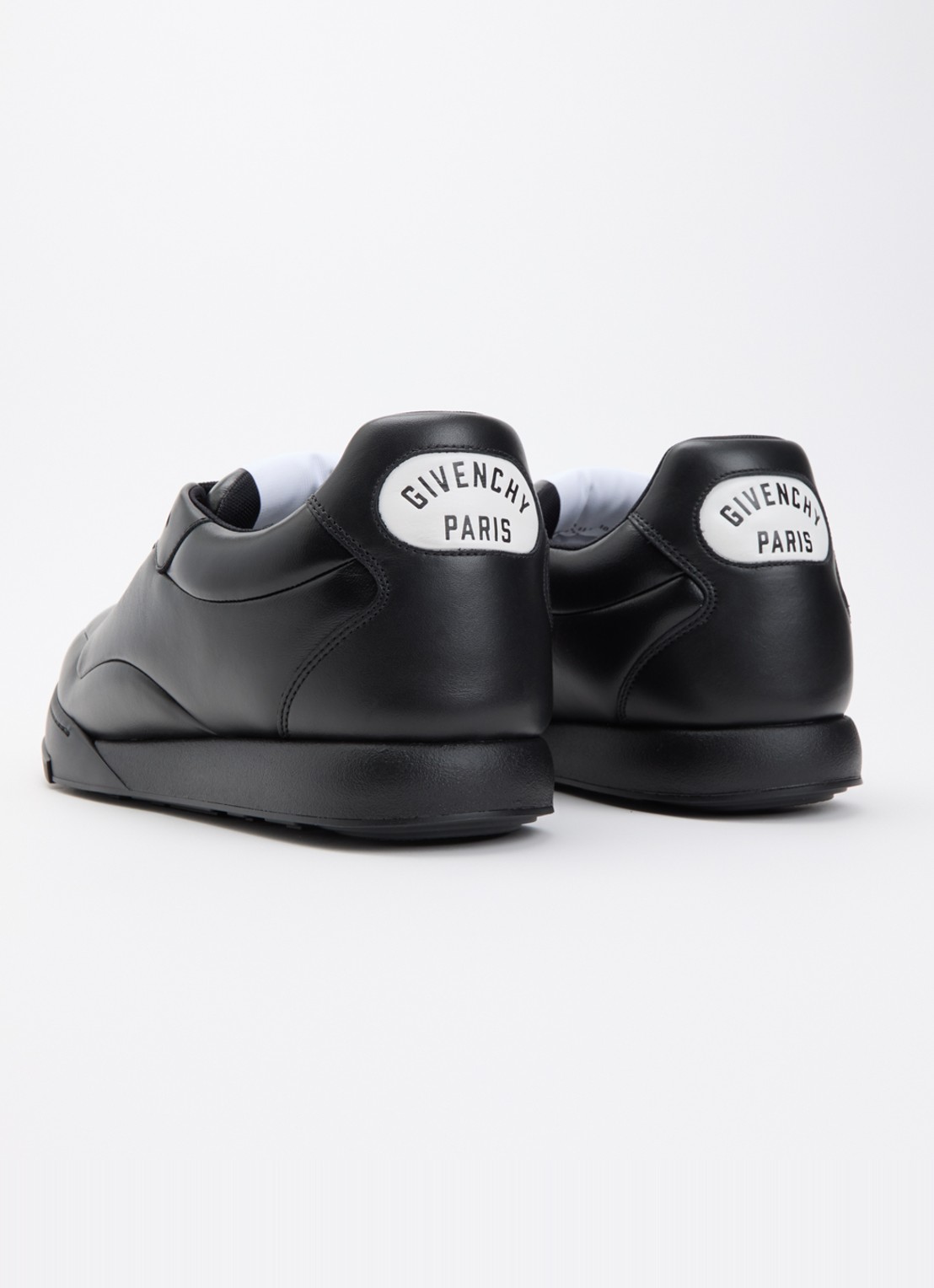 Givenchy Puffy Yard sneaker van lamsleer met logo - achterkant 5 zwart