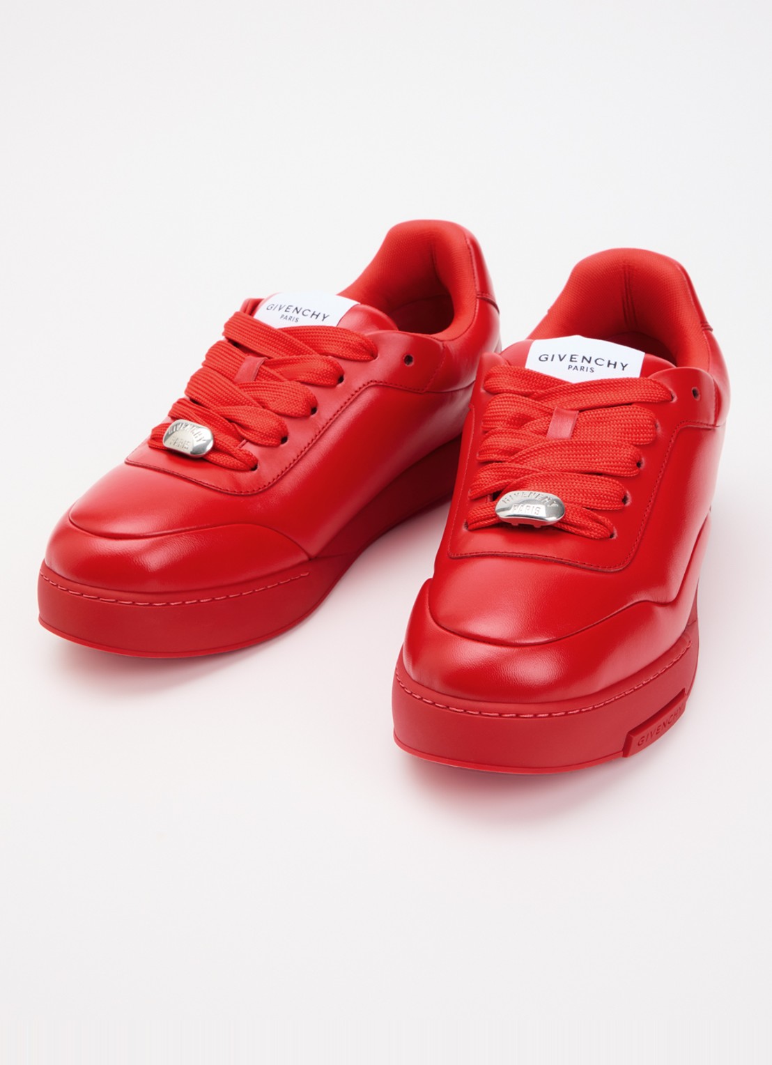 Givenchy Puffy Yard sneaker van lamsleer met logo - detail 2 rood