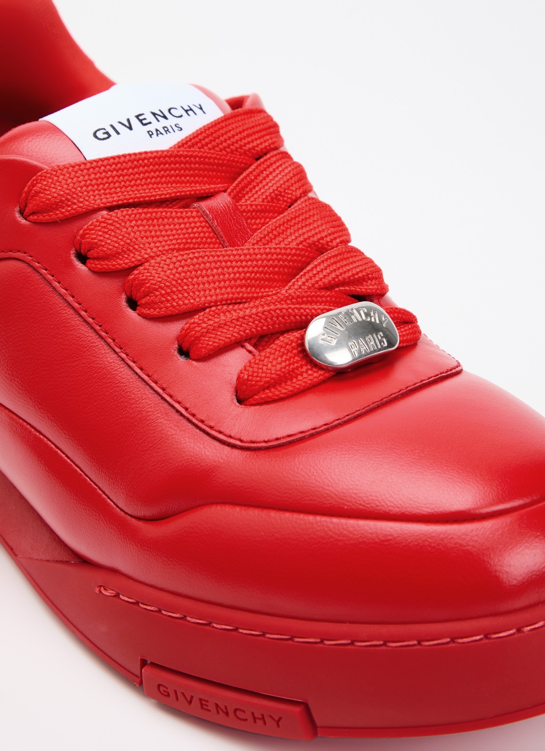 Givenchy Puffy Yard sneaker van lamsleer met logo - detail 5 rood