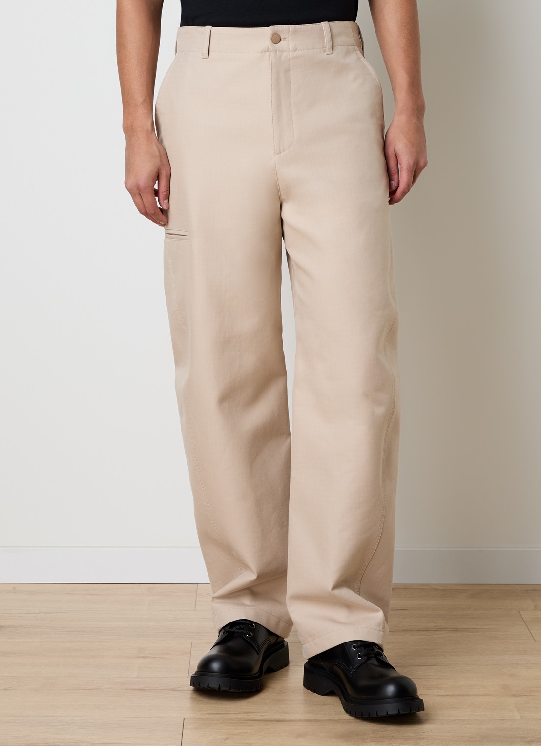 Givenchy Regular fit chino met paspelzak - detail 3 beige