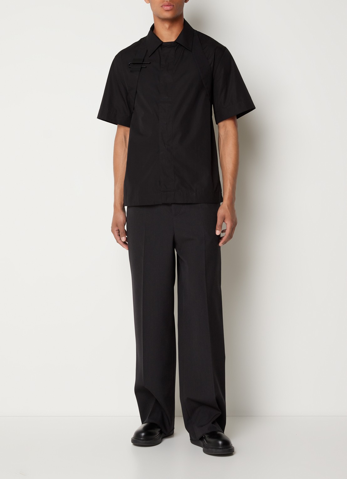Givenchy Regular fit overhemd met metalen detail - voorkant 3 zwart