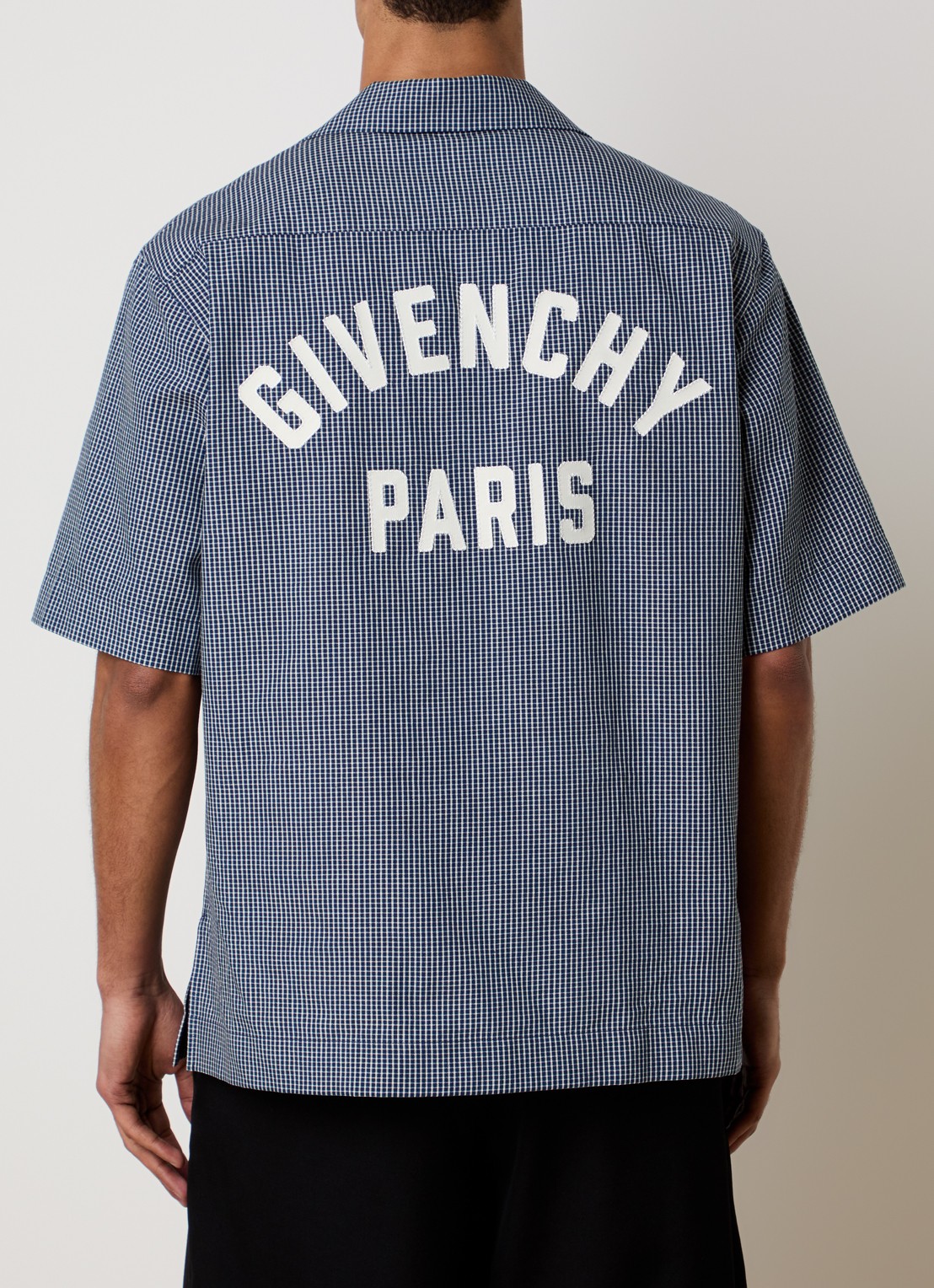 Givenchy Regular fit overhemd met ruitdessin - detail 2 indigo