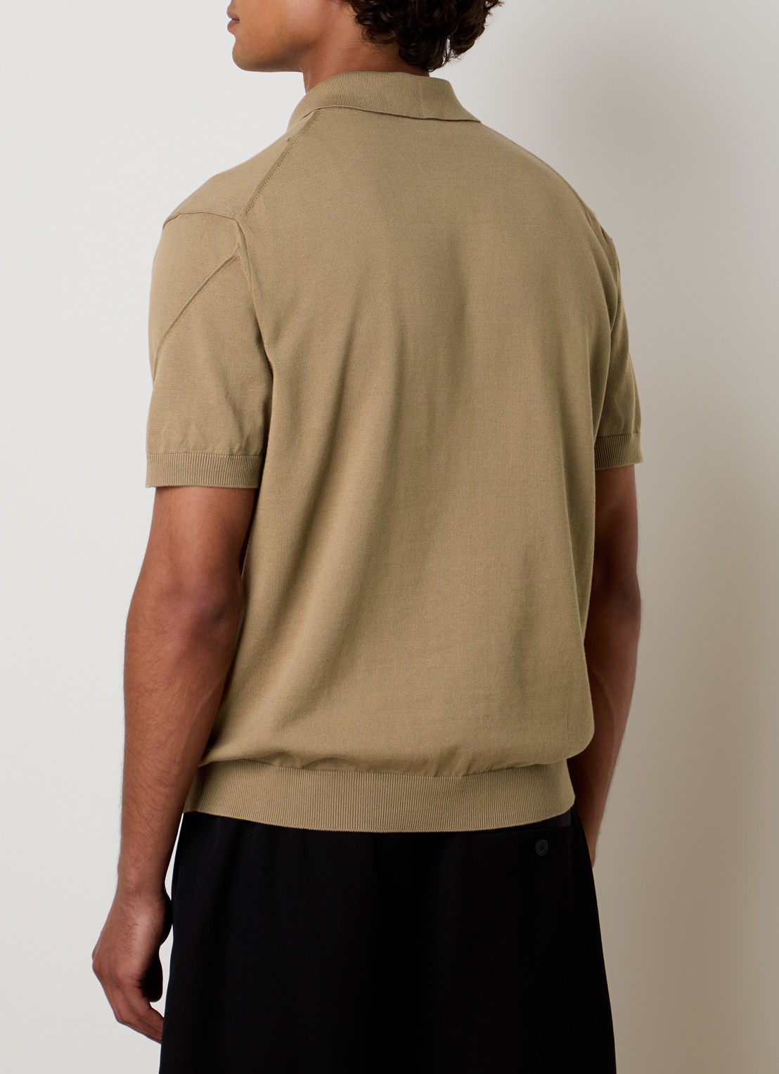 Givenchy Regular fit polo met logoborduring - achterkant 5 camel