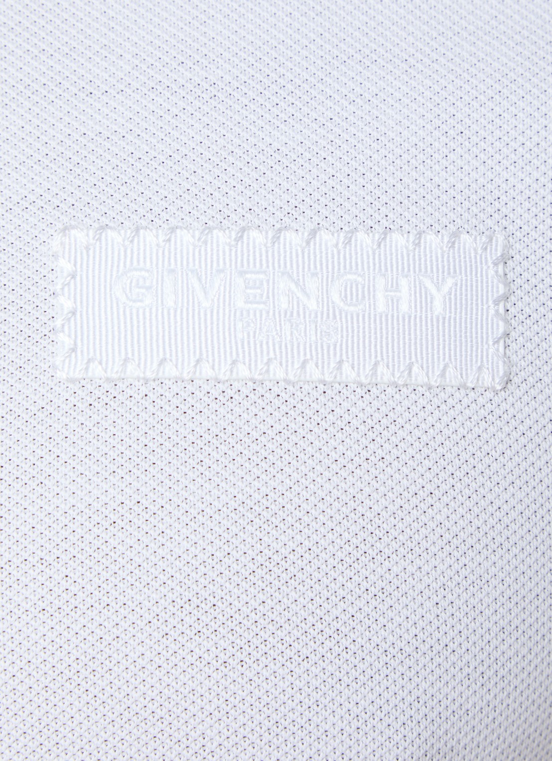 Givenchy Regular fit polo van piqué katoen met logo - detail 5 wit