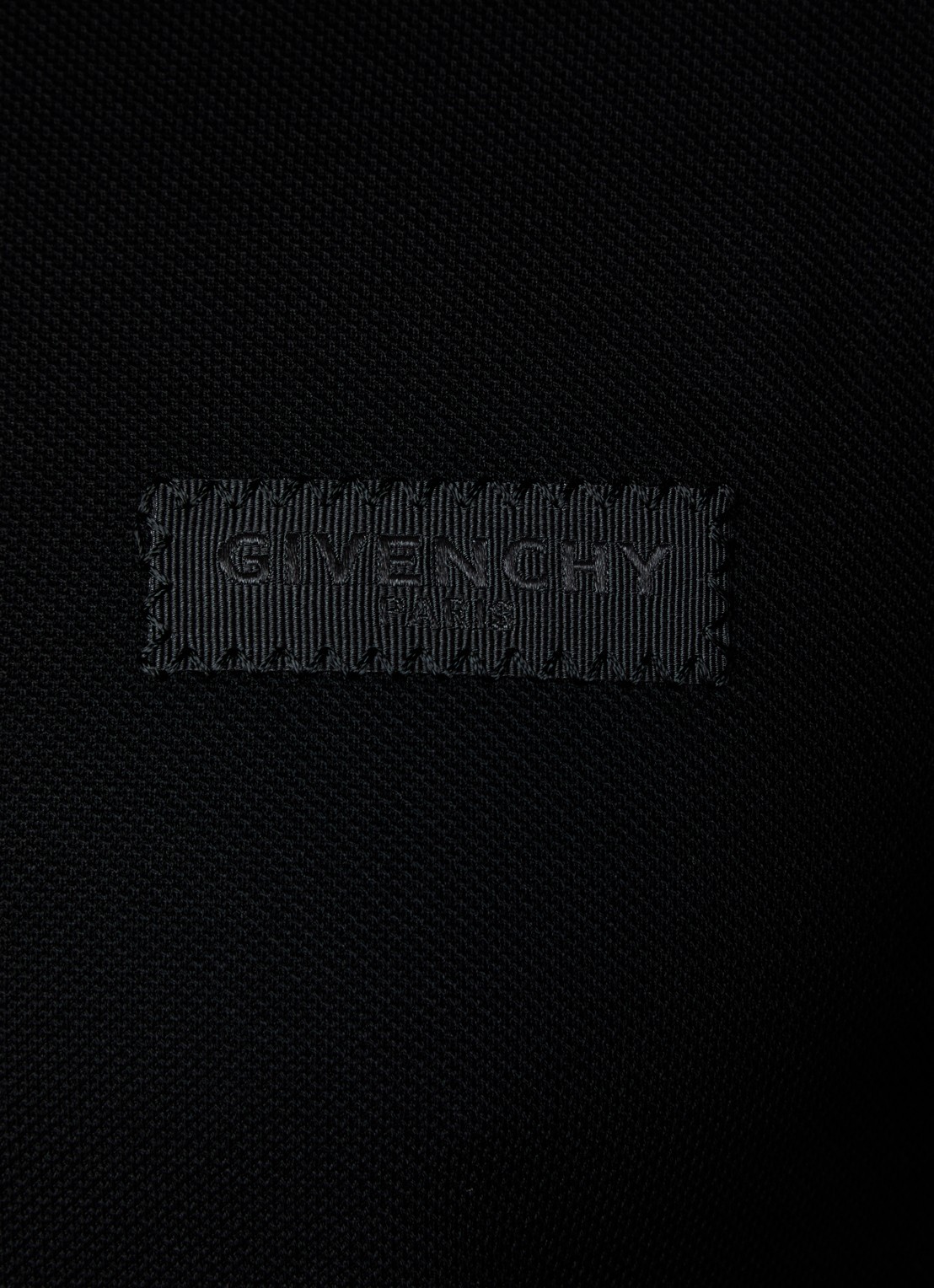Givenchy Regular fit polo van piqué katoen met logo - detail 4 zwart