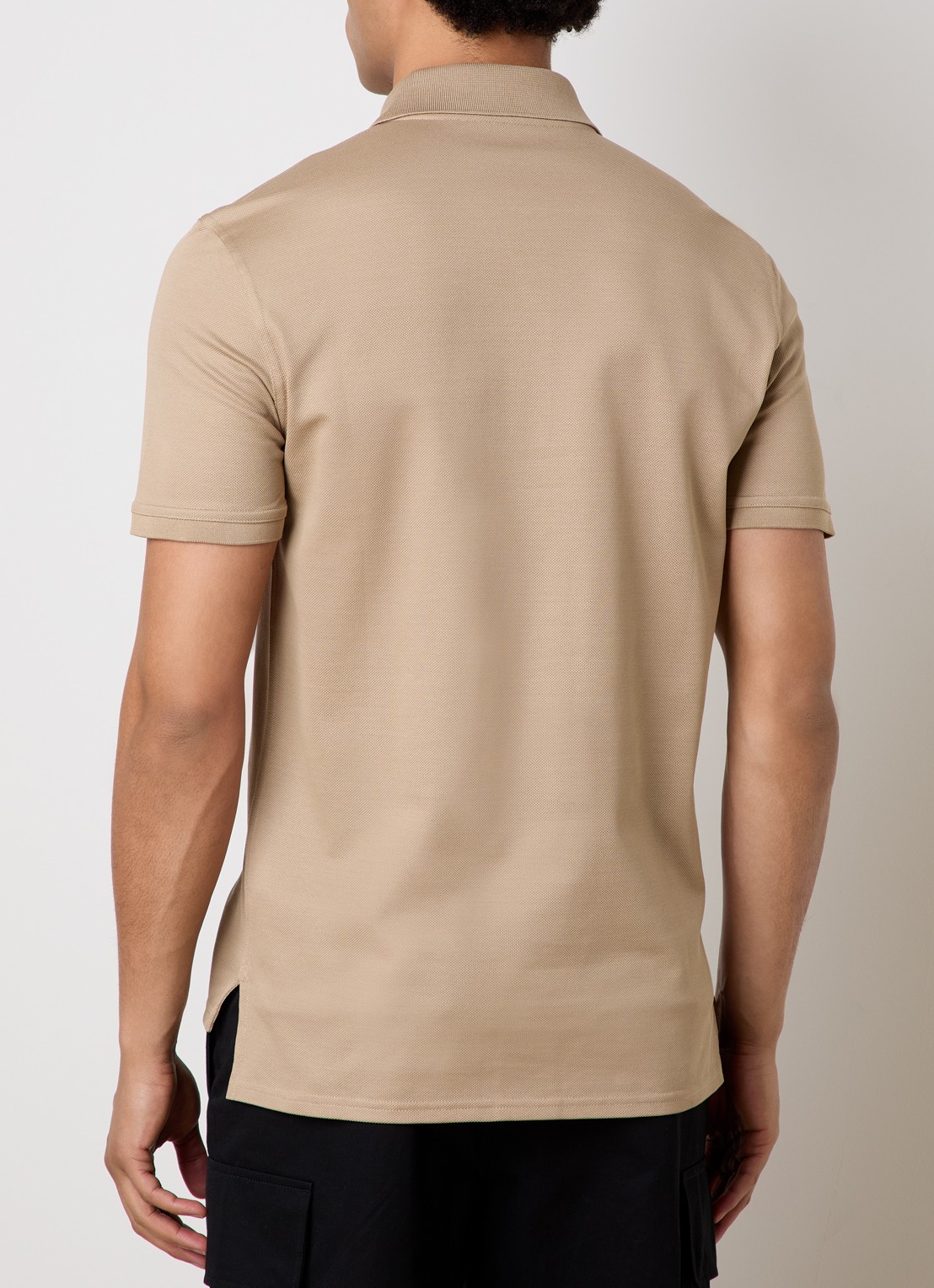 Givenchy Regular fit polo van piqué katoen met logo - achterkant beige