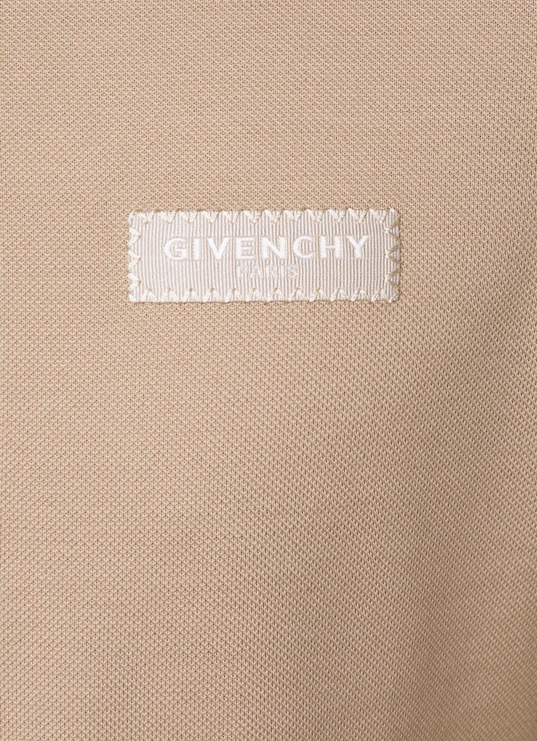 Givenchy Regular fit polo van piqué katoen met logo - detail 3 beige