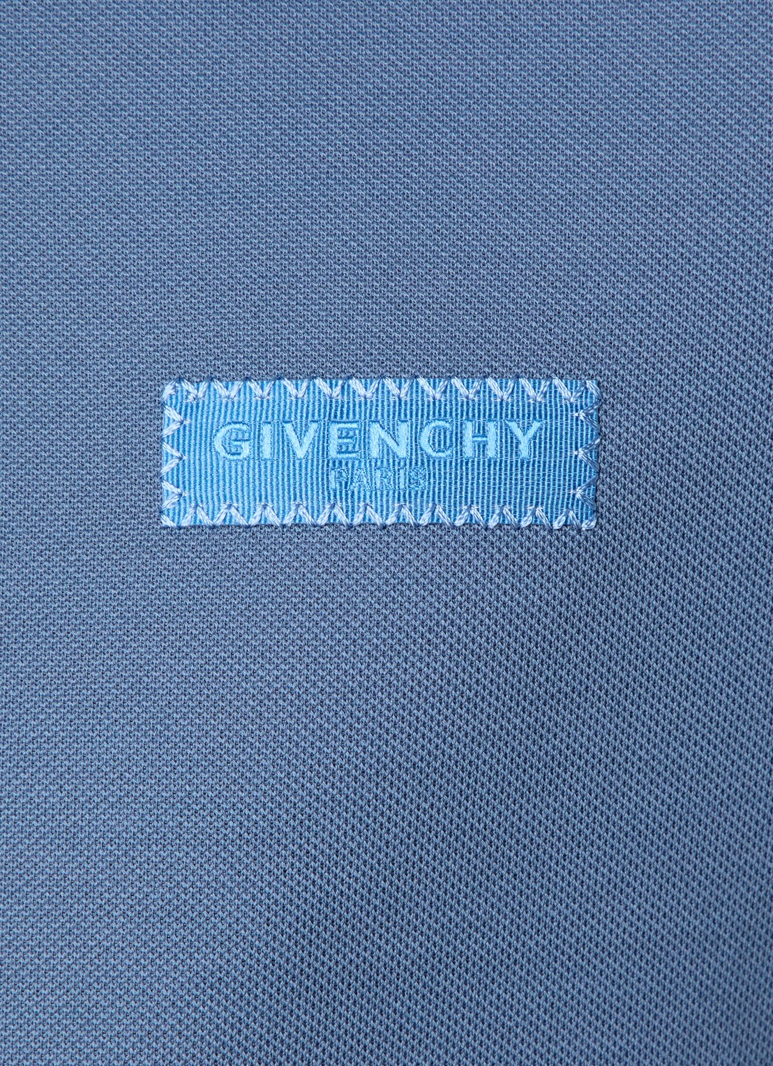 Givenchy Regular fit polo van piqué katoen met logo - detail 2 blauw