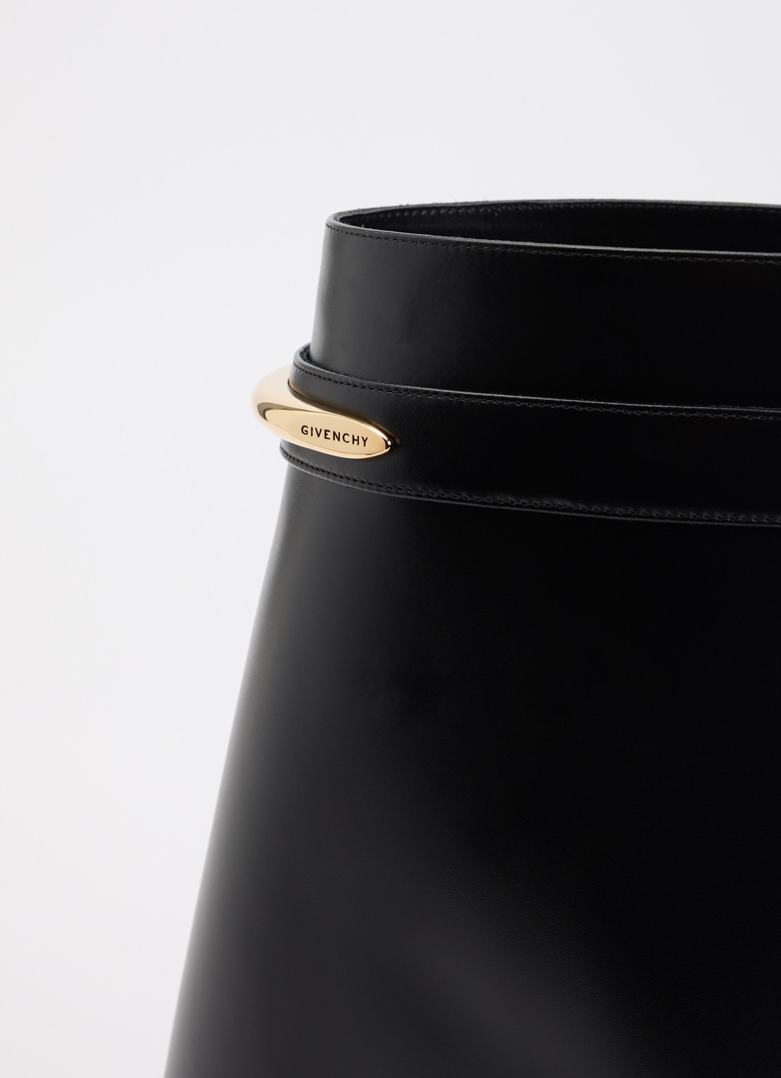 Givenchy Shark enkellaarsje van kalfsleer - detail 5 zwart