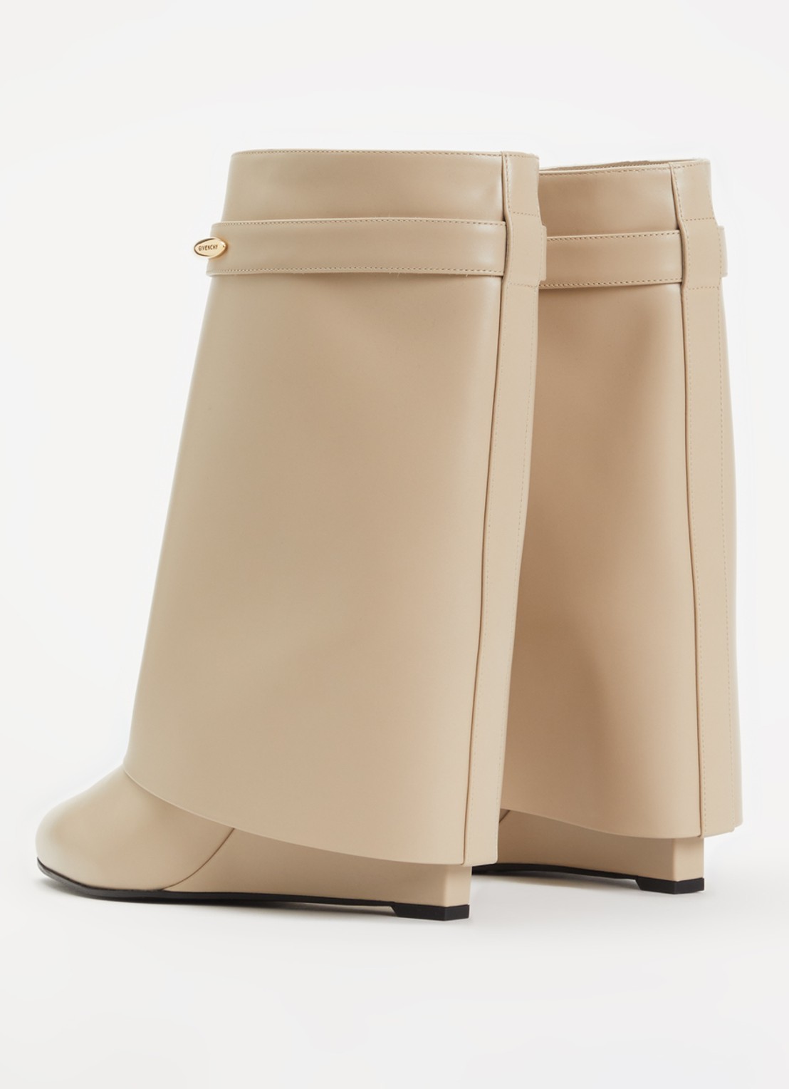 Givenchy Shark enkellaarsje van kalfsleer - achterkant 2 beige