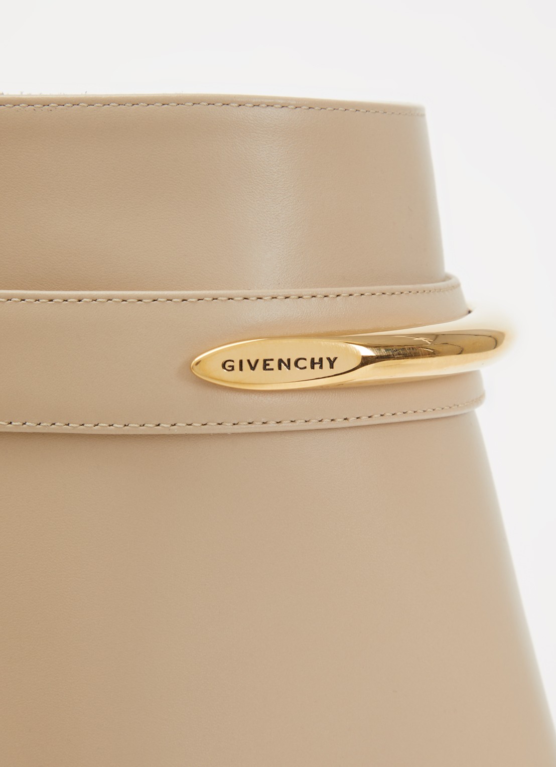 Givenchy Shark enkellaarsje van kalfsleer - detail 5 beige
