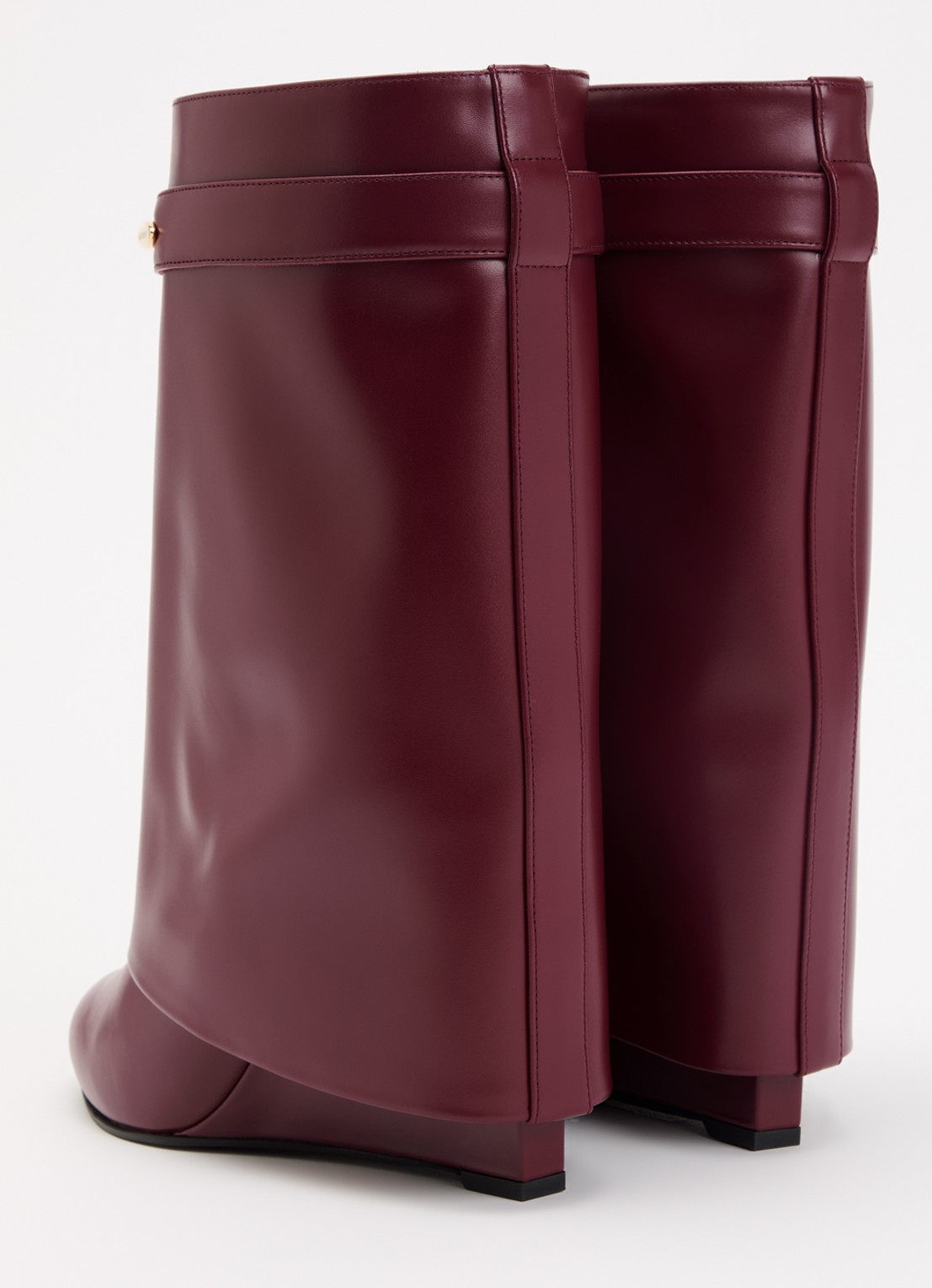Givenchy Shark laars van kalfsleer - achterkant bordeauxrood