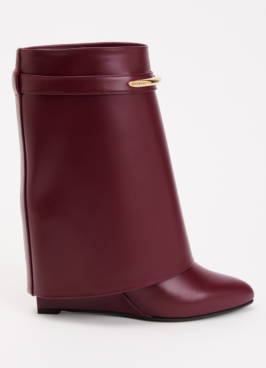 Givenchy Shark laars van kalfsleer - voorkant 2 bordeauxrood