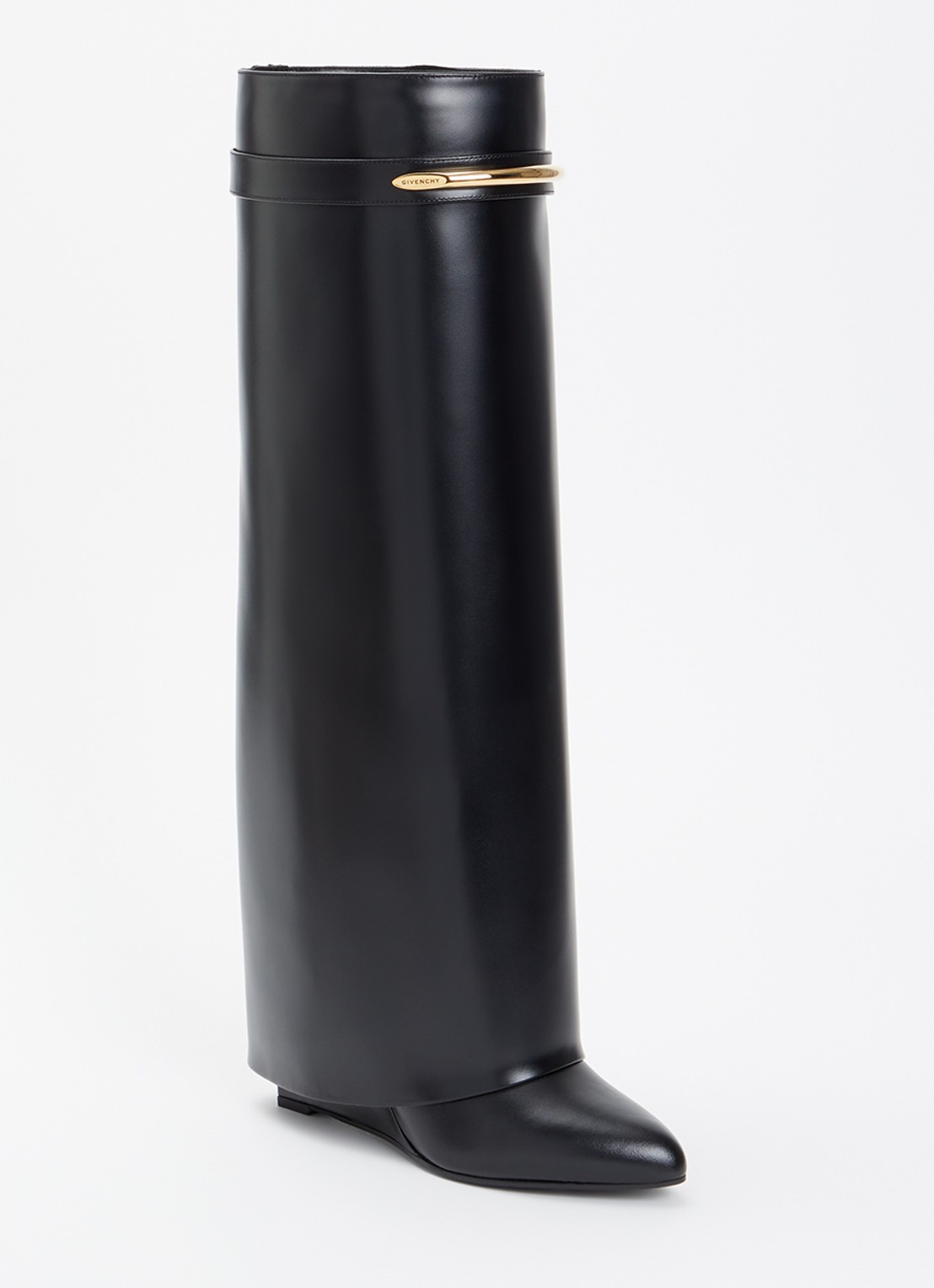 Givenchy Shark laars van kalfsleer - voorkant zwart