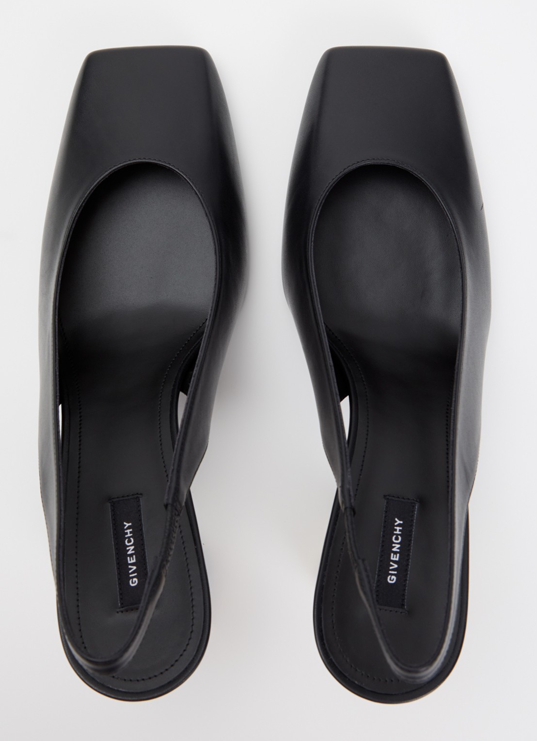 Givenchy Slingback van kalfsleer met metallic details - detail 5 zwart