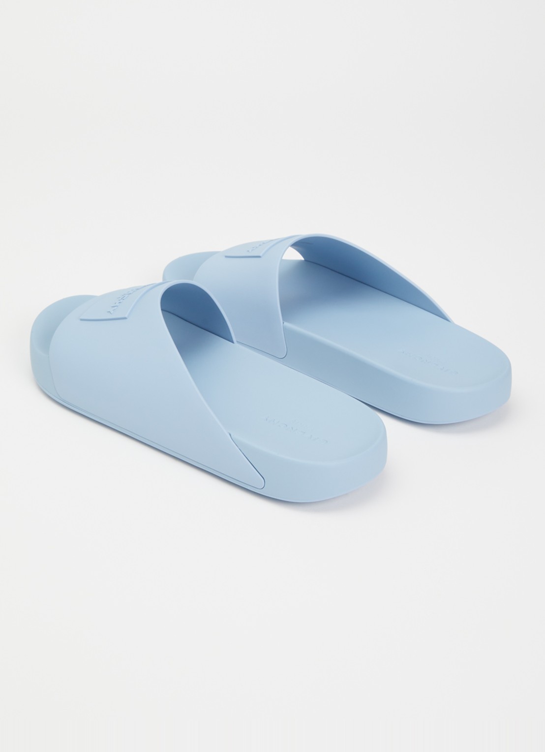 Givenchy Slipper met logo - achterkant lichtblauw